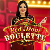 Red Door Roulette online game logo by Evolution on leon777.fr